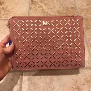 Michael Kors Jet Set XL Clutch  100% Authentic